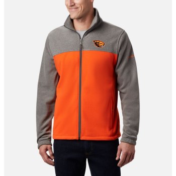 Columbia Collegiate Flanker III Fleece - Oregon State, Chamarras Grises Marrom Naranjas Para Hombre